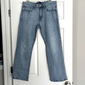 Men’s light blue Gap boot cut jeans, 33x30